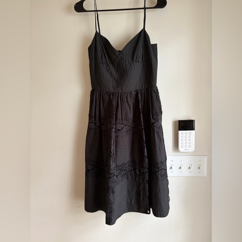 Betsey Jonson Black Lace Midi Dress size 6